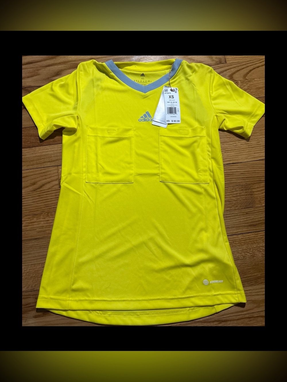 Adidas Referee 22 Soccer Jersey Women's Size XS NEW!! Bright Yellow New!